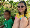 Student Hanging Out With Her New Friend